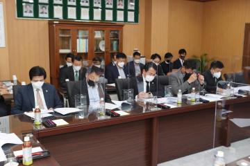 군 부대 이전 관련 집행부 간담회