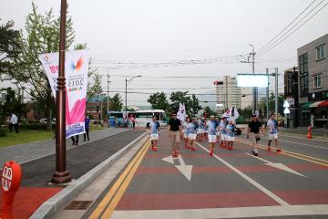 광주하계유니버시아드 성화 안치식 참석