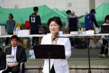 제1회 상주곶감배 동호인 족구대회 개막식 참석