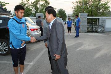 상주상무프로축구단 선수 초청 만찬 참석
